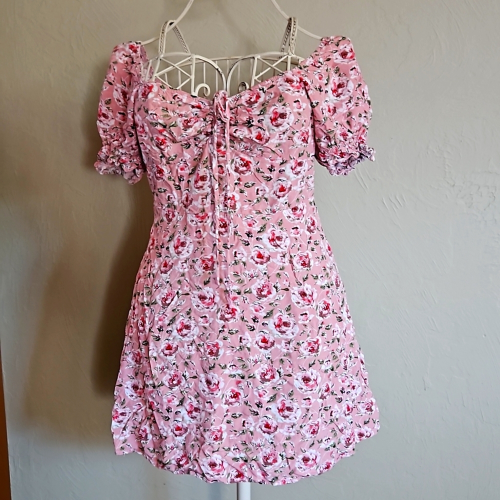 Pink Floral Dress